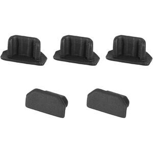 uxcell Micro USB Anti-Dust Stopper Cap Cover - 5 Pcs